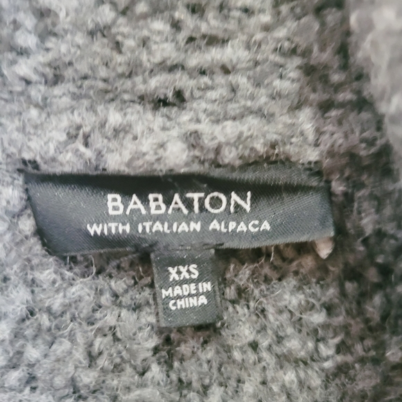 Aritzia Babaton Black Luxurious Knit Alpaca Mix Long Oversized Cardigan Sz xx S - Picture 2 of 4